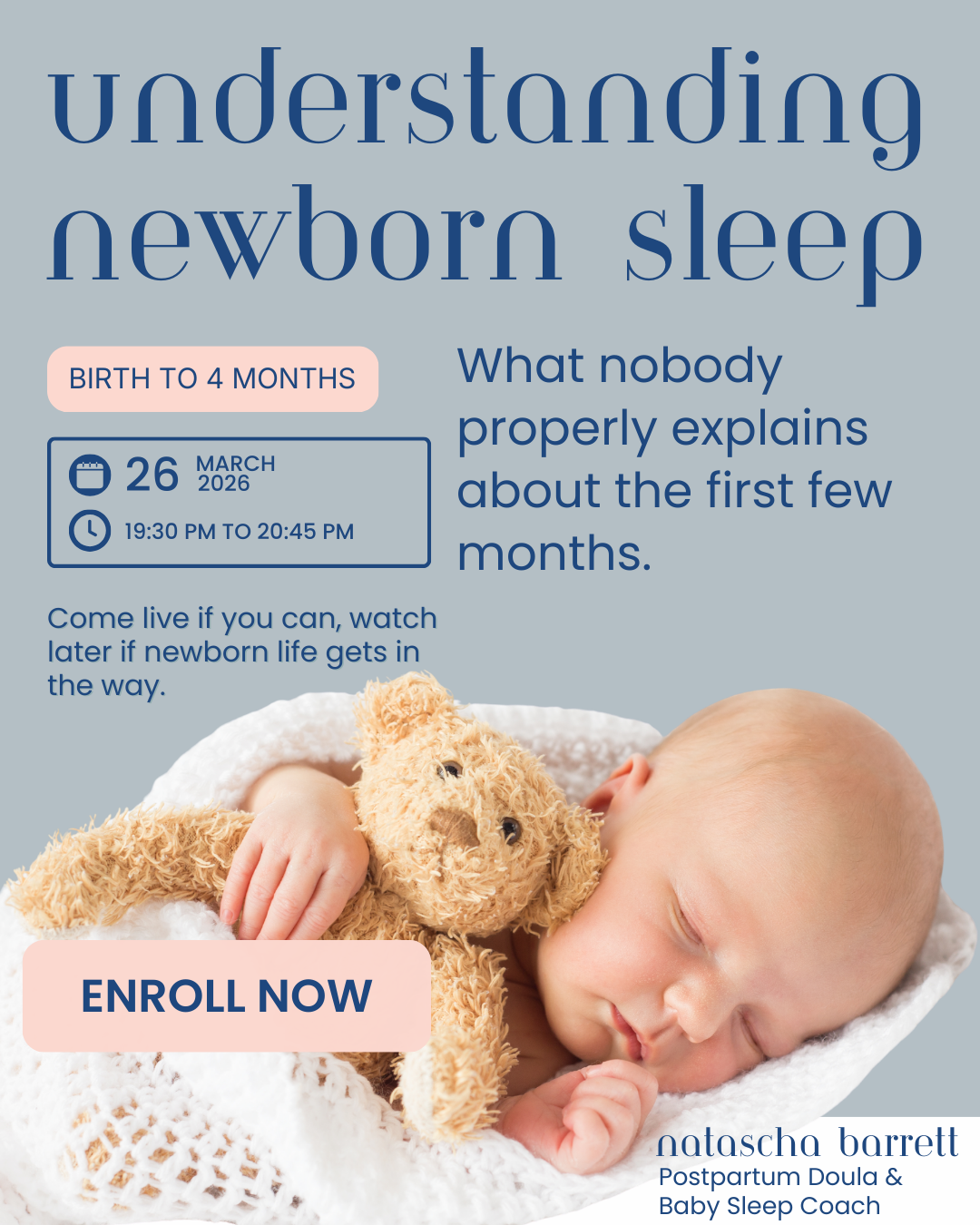 Newborn Sleep Masterclass: What Nobody Properly Explains About the First 4 Months.